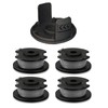 0.065" 16ft 6-Pack String Trimmer Replacement Spool and 2 Caps