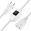 VSEER 2 Prong Polarized Plug Extension Cord with On Off