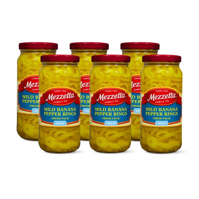 Mezzetta Mild Banana Pepper Rings - Sweet & Crunchy Peperoncini