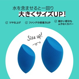 FILLIMILLI Olive Young Puff, 3-Piece Set, Blue, Teardrop Shape, Makeup Sponge, ChocChoc Puff, Watery Puff, Filimili