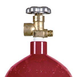 New 60 cu ft Steel Inert Gas Cylinder with CGA580 Valve - Helium, Nitrogen, Argon, CO2/Nitrogen Mix