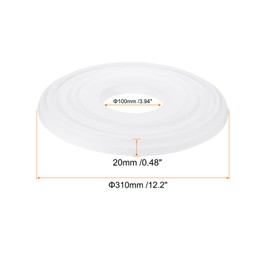 PATIKIL Ceiling Medallion, 12" OD x 4" ID PU Decorative Ceiling Light Medallion Chandelier Medallion Molded Ceiling Light Cover Plate for Ceiling Light Fixtures Fans, White