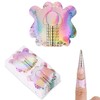 BNG Nail Extension Tips Shapes Guide Sticker Professional Nail Shapes