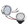 2PCS Rearview Mirror Puddle Lights LED White Light Under Mirror