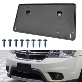 GZVKE Front License Plate Frame Mounting Bracket Tag Holder Textured Black Fits for 2009-2019 Dodge Journey Replace 68140112AC CH1068140