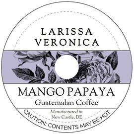 Mango Papaya Guatemalan Coffee (Single Serve K-Cup Pods) (Gourmet, Naturally Flavored, Whole Coffee Beans) (12 pods, ZIN: 576906) - 2 Pack