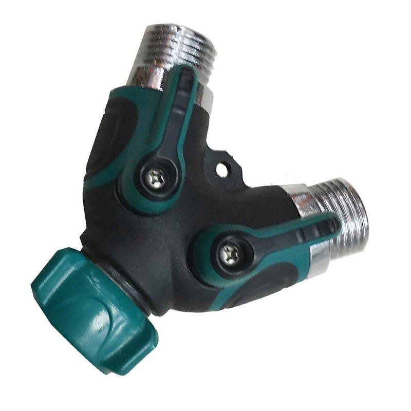 Soytich 2-Way Y-Splitter for Inlet Hoses, 3/4 Inch, Brass, Water