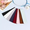 Tumurup 6cm Headbands for Women's Hair 8 Pcs Black Elastic