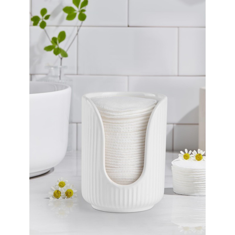 ABRUTY Bathroom Cup Dispenser, 3oz-4oz Ceramic Paper Cup Holder, Small
