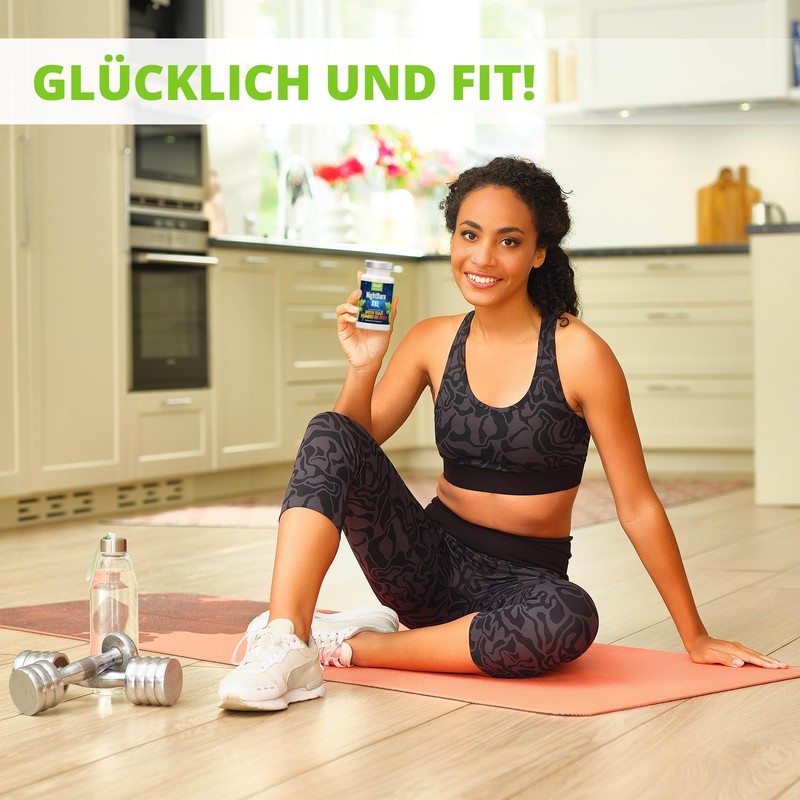 Premium Entkoffeinierter Grüner Tee, Vitamin B6 und Vitamin C –
