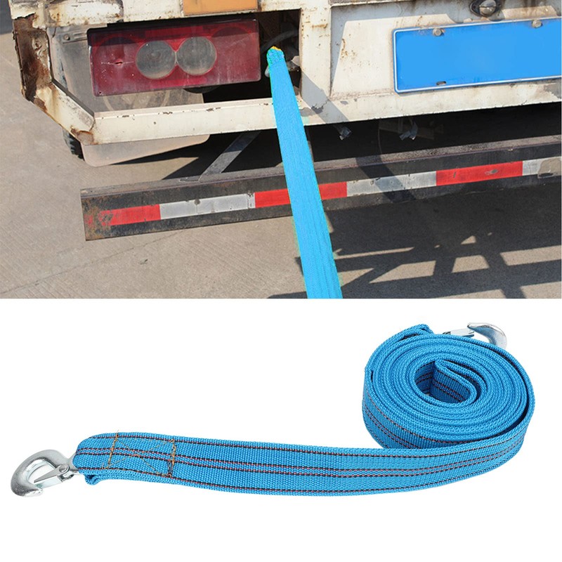 QANYEGN Nylon Tow Strap with Hooks, Vehicle Heavy Duty Recovery