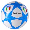 Football Training or Game Size 5 Glossy (Colour White/Sky Blue)