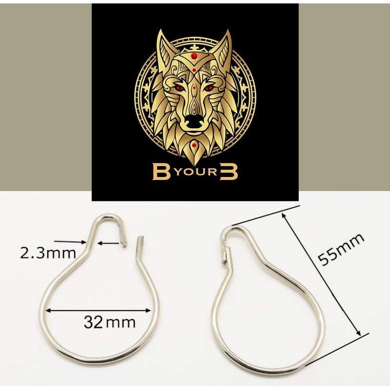 Byour3 Hooks for Awning for Outdoor Use, Steel Hooks, White,