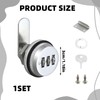 1 Set Cabinet Code Lock Tongues (Silver 30 mm) 3