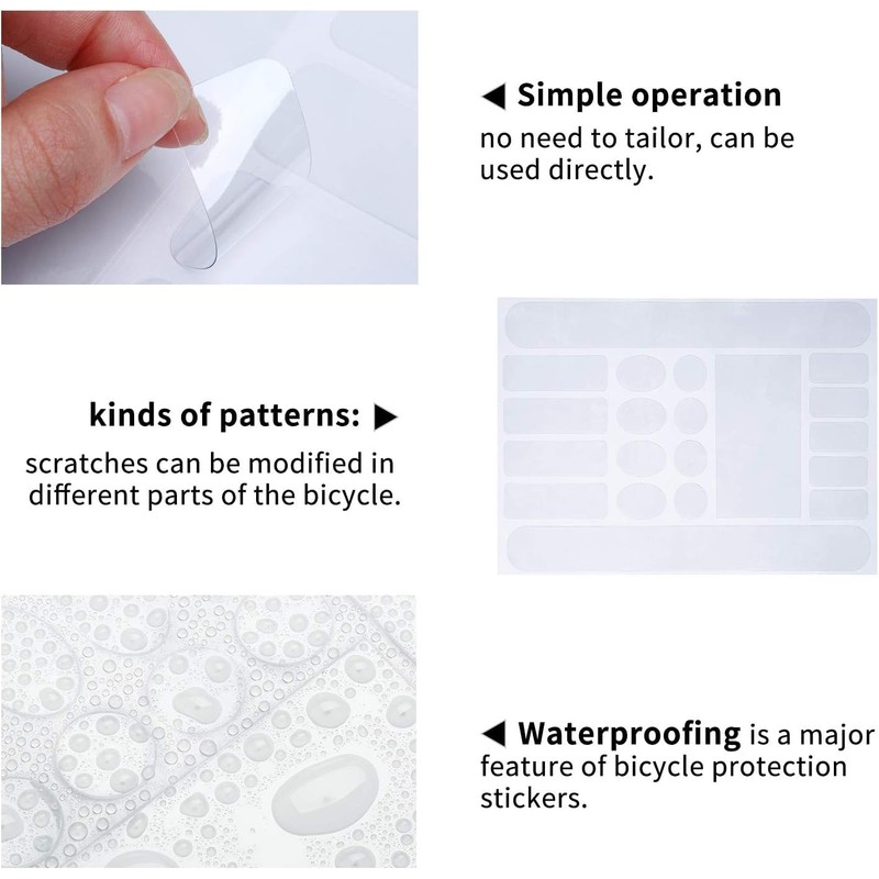 Road Bike Stand Protective Seal Bicycle Transparent Frame Protector Sticker