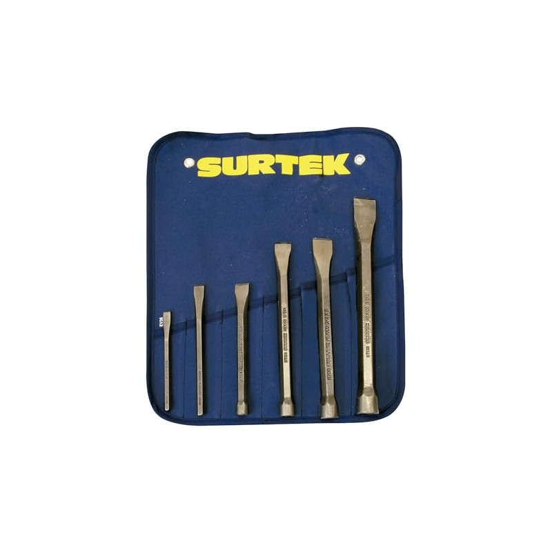 Surtek 117193 Juego de Cinceles, 6 Piezas