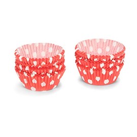 patisse - 200 pirottini per Muffin, Misura Mini, Colore: Rosso a Pois Bianchi