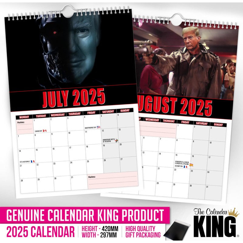 The Calendar King // The Trumpinator - 2025 Wall Calendar