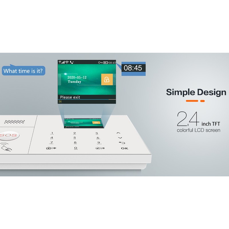 WiFi Home Alarm System Dual Way Voice GSM Smart Security