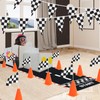 Windspeed 12+24 Racing Checkered Flags and Traffic Cones for Race