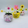 Red Bug Solar Powered Dancing Flower for Car, Car Windowsill