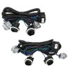 PIT66 Tail Lights Rear Light Lamp Assembly Wiring Harness Pair