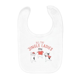 Fabulous Baby Lätzchen aus Bio-Baumwolle All The Jingle Ladies Weihnachten Winter Geschenk Weihnachtsmann