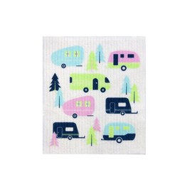 Retro Kitchen - Biodegradable Dish Cloth - Caravan