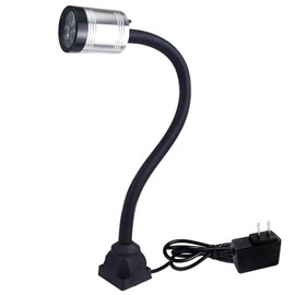 Flexible Work Light, Led Machine Light, Led Flexible Gooseneck Light 900 Lumens with 20inch Flexible Gooseneck 120 Volt for Lathe Workbench Bandsaw and Machine Tool