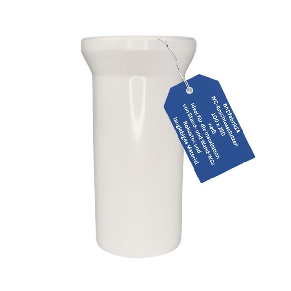 BADfabrik24 Toilet Connector 100 x 250 mm - Wall-Mounted Toilet