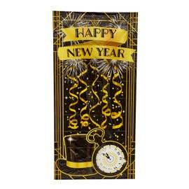 Rubie's New Year's Eve Party Plastic Printed Door Cover, 30" x 60"