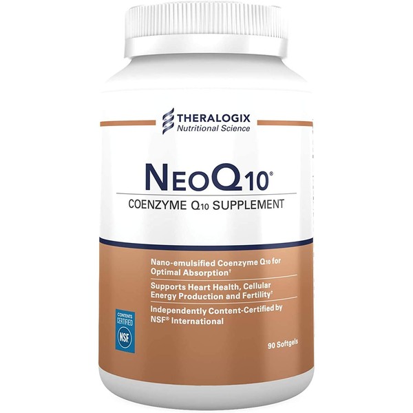 NeoQ10 | Enhanced Absorption Coenzyme Q10 (CoQ10) Supplement | 90 softgels