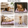 MICOOYO 2Pcs Dog Crate Bed Mattress, Fleece Pet Cushion Bed