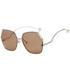 Cyxus 1124 Women's Sunglasses, Large, Polygon Frame, UV Protection, UV