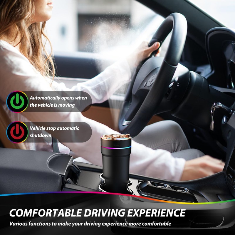 Schwylth Car Diffuser of Battery Powered and USB Plug-in Dual-Purpose,