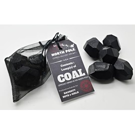 BAG of COAL - Soap Christmas Gift Stocking Filler Funny Novelty Secret Santa Kids Children Girl Boy - Vegan Friendly (2 bags)