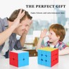 TWSTYFAL 2Pcs Speed Cube 3D Puzzles for Fidget Toys Adults，2x2