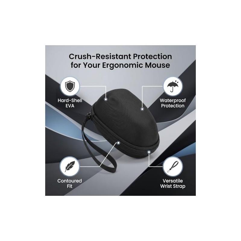 Zopsc Bolsa de Almacenamiento portátil para MX Vertical Mouse Funda