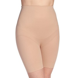 Miraclesuit Women's Shapewear Flexible Fit Firm Control High-Waist Thigh Slimmer, Nude, S