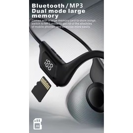 Bone Conduction Open-Ear Bluetooth Sport Headphones, Premium Wireless Over-Ear..