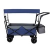 ESPIDOO 480Lbs Collapsible Wagon with Canopy: Heavy Duty Folding Cart