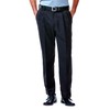 Haggar mens Cool 18 Hidden Expandable Waist Pleat Front Pant-