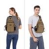 MOSISO Sling Backpack,Canvas Crossbody Hiking Daypack Bag with Anti-theft Pocket,