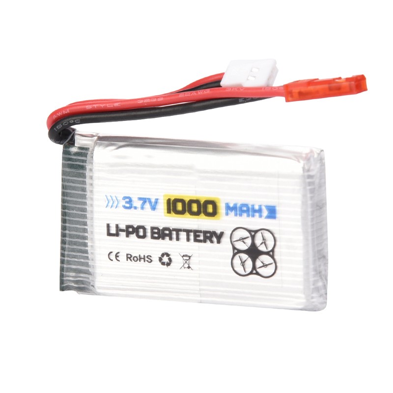 ENGPOW 3.7V 1000mAh 25C JST Plug Rechargeable LiPo Battery for