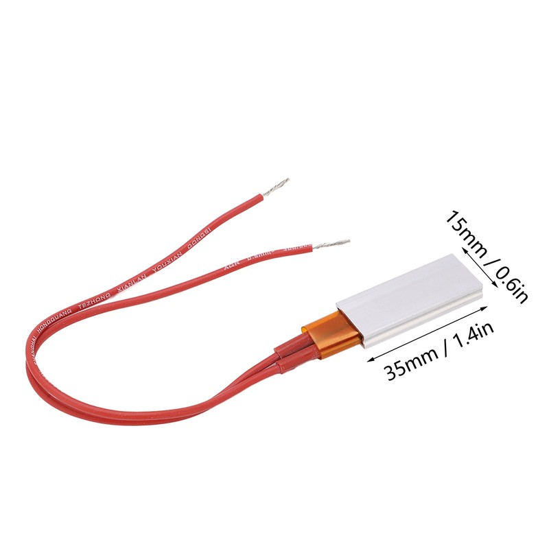 5pcs PTC Heating Element Aluminium Casing 35x15x5mm 270℃ Thermostatic Heating