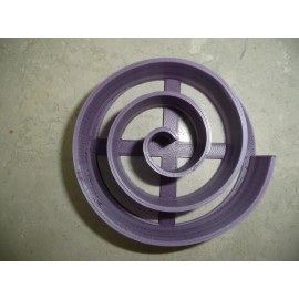 AJT MINI SIZE SWIRL PATTERN CONCHA COOKIE CUTTER MEXICAN SWEET BREAD STAMP PR4885