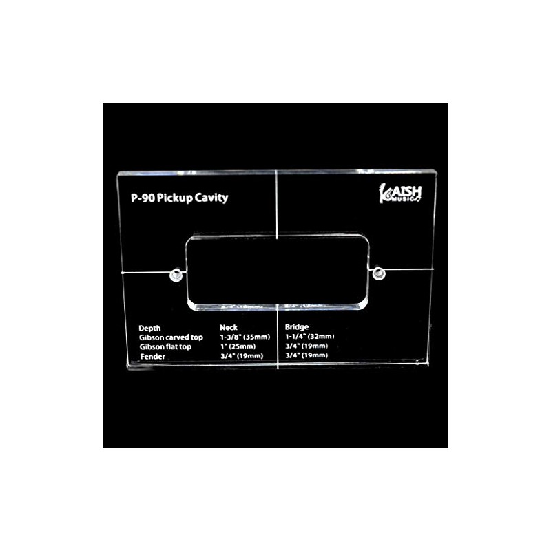 Dopro Acrylic P90 Pickup Routing Template - P90 Pickup Body