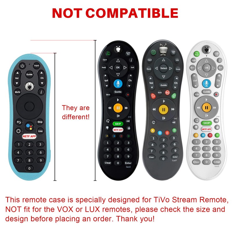 Protective Silicone Remote Case for TiVo Stream 4K Remote Control,