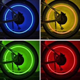Individual Bicycle Wheel LED Rear Light Safety Light Blue (Individual) BL00614 100ea