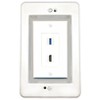 RiteAV in-Wall Cable Management Kit Recessed Outlet HDMI USB-3 Wall